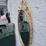 A Mirror Large heavy Vintage Rococo design filly bevelled oval Mirror Image 10