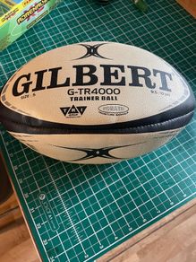 Gilbert Rugby G-TR 4000 Training Ball - Black - Size 5