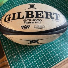 Gilbert Rugby G-TR 4000 Training Ball - Black - Size 5