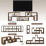 TV Stand for TVs up to 75 Inches, Free Combination TV Unit with Storage Shelves, Extendable Entertainment Centre for Living Room, Rustic Brown Image 3