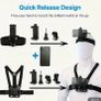 6pcs Action Camera & Phone Clip Mount Kit - Durable ABS, Fit for Sports Cameras & Smartphones, with Adjustable Straps & Secure Buckles - Ideal for Outdoor Adventures, Handsfree Filming|Versatile Mounting Kit|Durable Abs Material, Camera Image 5