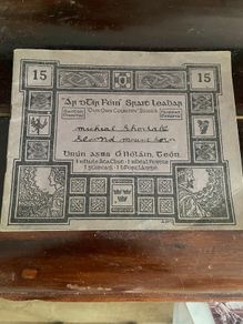 Vintage Irish Exercise Copy Book