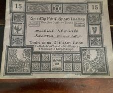 Vintage Irish Exercise Copy Book