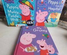 set of 3 peppa pig board books
