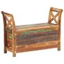 Hall Bench 103x33x72 cm Solid Reclaimed Wood Image 9