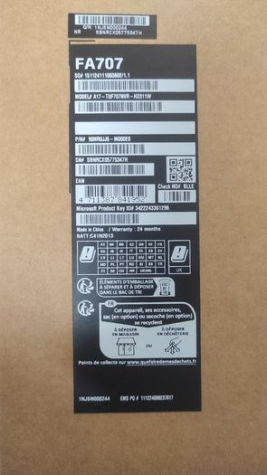 ASUS TUF Gaming A17 (RTX 4060, Ryzen 7) - Like New, Warranty