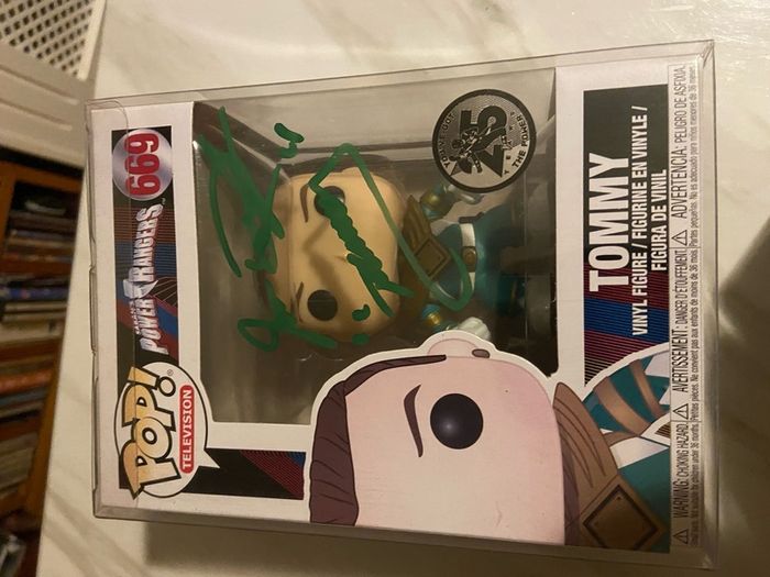 Signed Green Ranger pop figure
