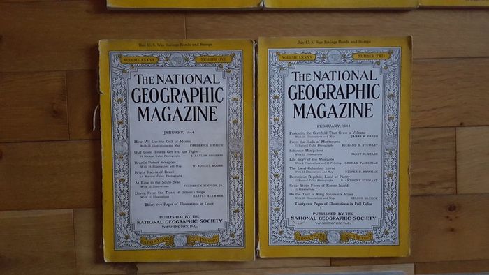 National Geographic magazines x 400 from early 20th century to 2009