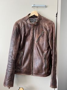 Men leather jacket