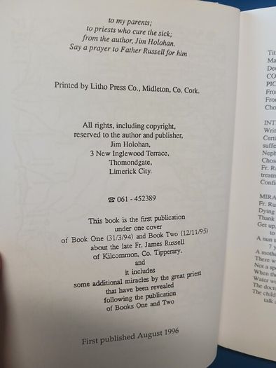 Fr James Russell of Kilcommon - Jim Holohan (signed)