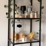 IKEA VITTSJO Shelving Unit (Black-Brown / Glass) Excellent Condition Image 2