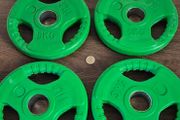 set of 4x5kilo coloured olympic plates
