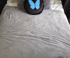 oak solid wood king size bed