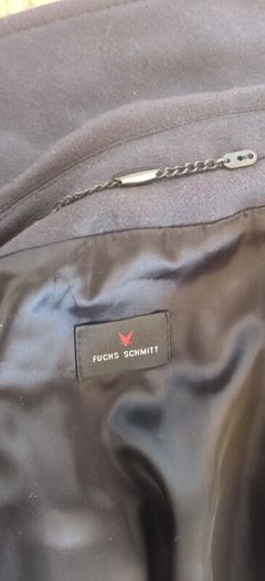 Fuchs Schmitt Grey Women's Coat, Size 16, 80% virgin wool