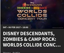 Disney Descendants, Zombies & Camp Rock: Worlds Collide Tour