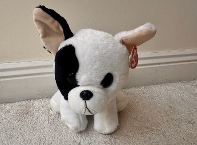 TY Beanie Baby Classic Marcel The French Bulldog 2019 approx. 20 cm. Used Please see photos