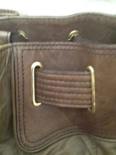Juicy couture large brown leather bag
