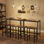 _Dining Set Bar Table Set Bar Table with 2 Bar Stools Image 3