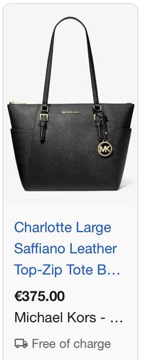 Michael Kors Saffiano Top Zip Tote bag