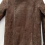 vintage warm suede coat with detachable fur lining Image 3
