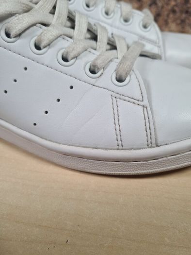ADIDAS STAN SMITH trainers white navy Size UK 6 EU 39 boys girls men womens