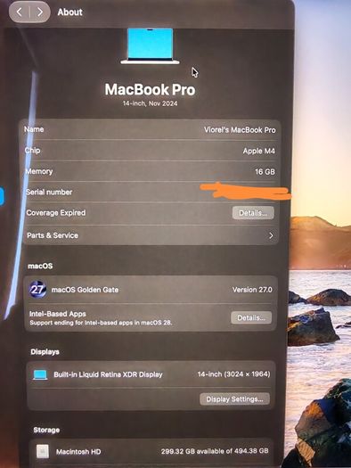 Macbook Pro M4, 2024 like new