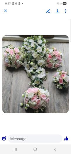 Artificial wedding bouquets