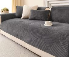 Soft Flannel Sofa Covers Washable - New Sofa Cushion Covers, Non-Slip Sofa Cover 1 2 3 Seater Couch Covers for Sectional Sofa, Sofa Slipcovers