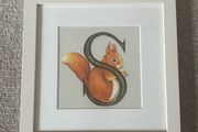 S is for Squirrel by Irish artist Belinda Northcote