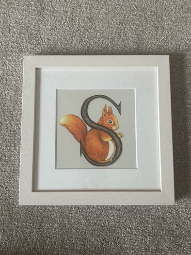 S is for Squirrel by Irish artist Belinda Northcote