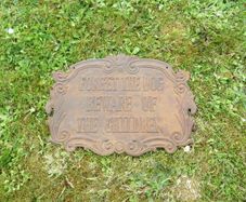 Vintage, Original Double sided cast iron hanging sign