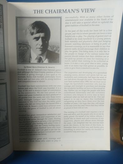 Senan's Country, Kerry GAA interest