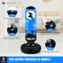 Punching Bag for Kids, Kids Boxing Set with Boxing Gloves 66" Large Inflatable Punching Bag,Gifts for Boys & Girls Age 3-12 for Practicing Karate, Taekwondo Image 5