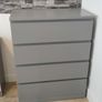 QUICK SALE! Modern 4-Drawer Grey Chest of Drawers (Excellent Condition) - Diblin 13 Image 2