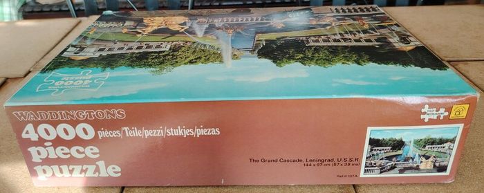 Rare Vintage 1979 Waddingtons 4000pc Puzzle - Grand Cascade, USSR