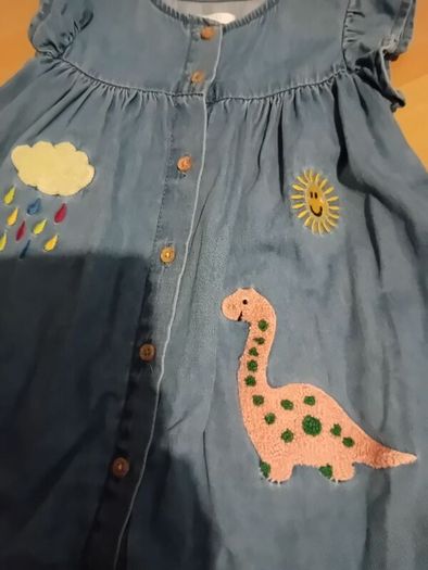 Next Denim Dress 12-18 Months
