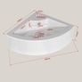 Corner Wall Hung Sink Bathroom Ceramic Small Cloakroom Wash Basin Sink Image 2