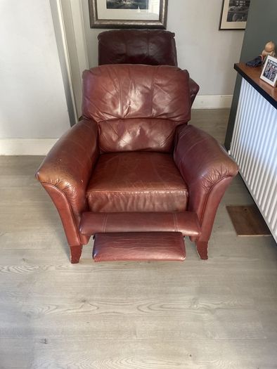 leather recliner armchair