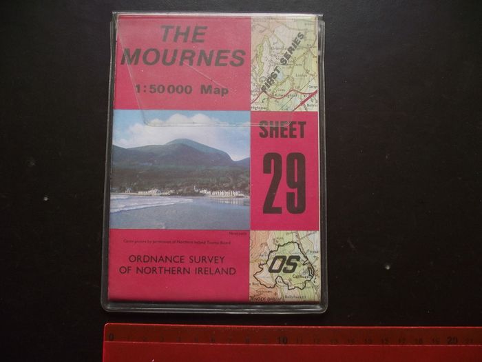 1987 'The Mournes' Ordnance Survey Folding Map from Discoverer Series