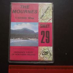 1987 'The Mournes' Ordnance Survey Folding Map from Discoverer Series