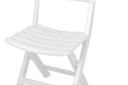 Plastic Folding Garden Chair Bistro Chair Balcony Chair Camping Chair, White