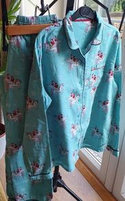 Lovely M&S Girls Christmas Pajamas Age 15 to 16 Yrs