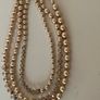 3 Strand Light Gold Pearl Necklace Image 8
