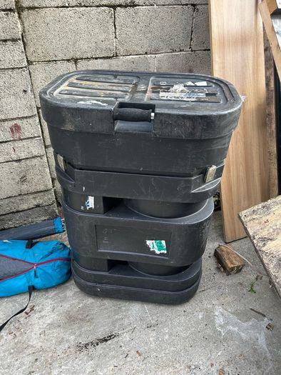 Big box with stand in it