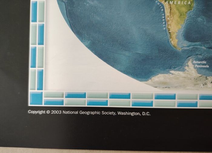 National Geographic "The World" Map 2003