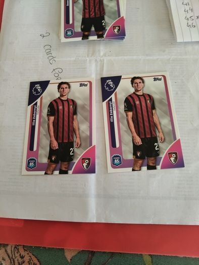 AFC Bournemouth Topps Premier league cards
