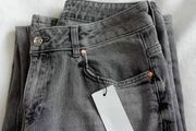 Grey Wide Leg Jeans - German Brand Oui - UK 12 - BNWT RRP 140
