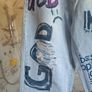 Boyfriend jeans graffiti desigual design printed S unique Image 4