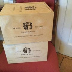 Solid wooden wine boxes, perfect for storage