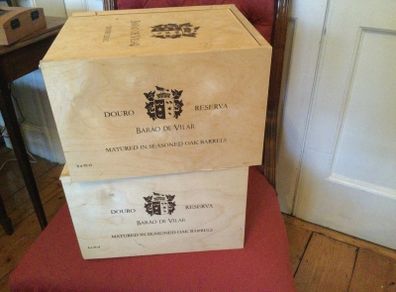 Solid wooden wine boxes, perfect for storage
